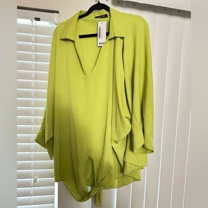 BOOHOO NWT - PLUS TIE FRONT BLOUSE size 22!